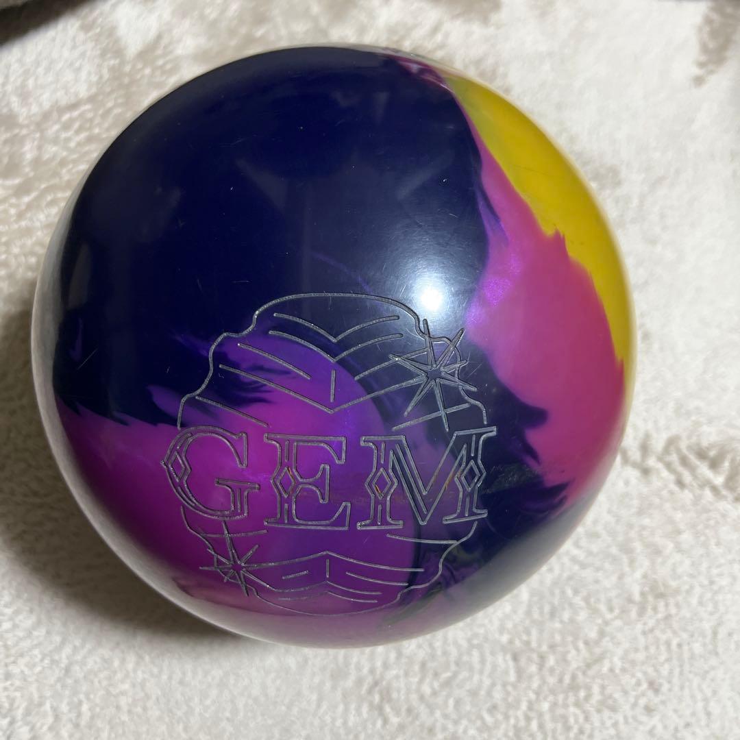 Roto Grip Gem ハイブリッド14ポンド ボウリングボール 紫/黄色