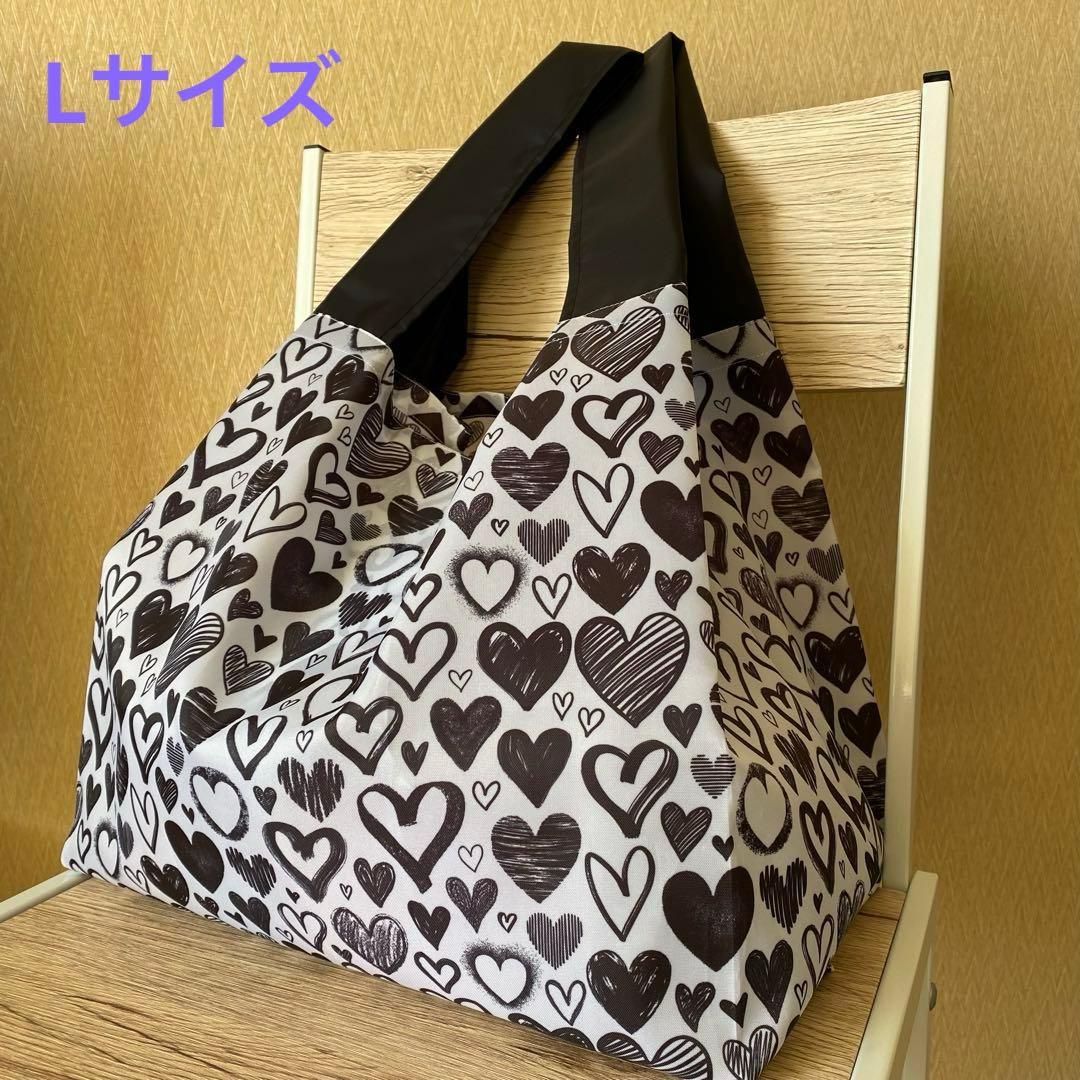 6点おまとめ　エコバッグ　ハンドメイド　コンビニ　お弁当　折り畳み　撥水　L