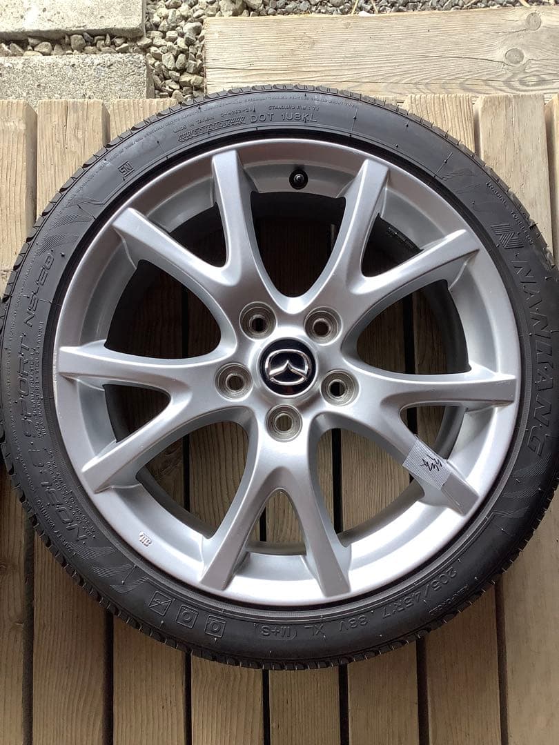 マツダ NCロードスター 純正17インチ ホイールセット 3/4