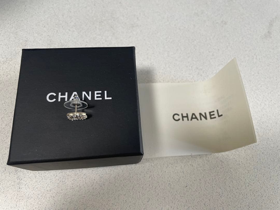 CHANEL クリスタル装飾 ピアス(片耳用)