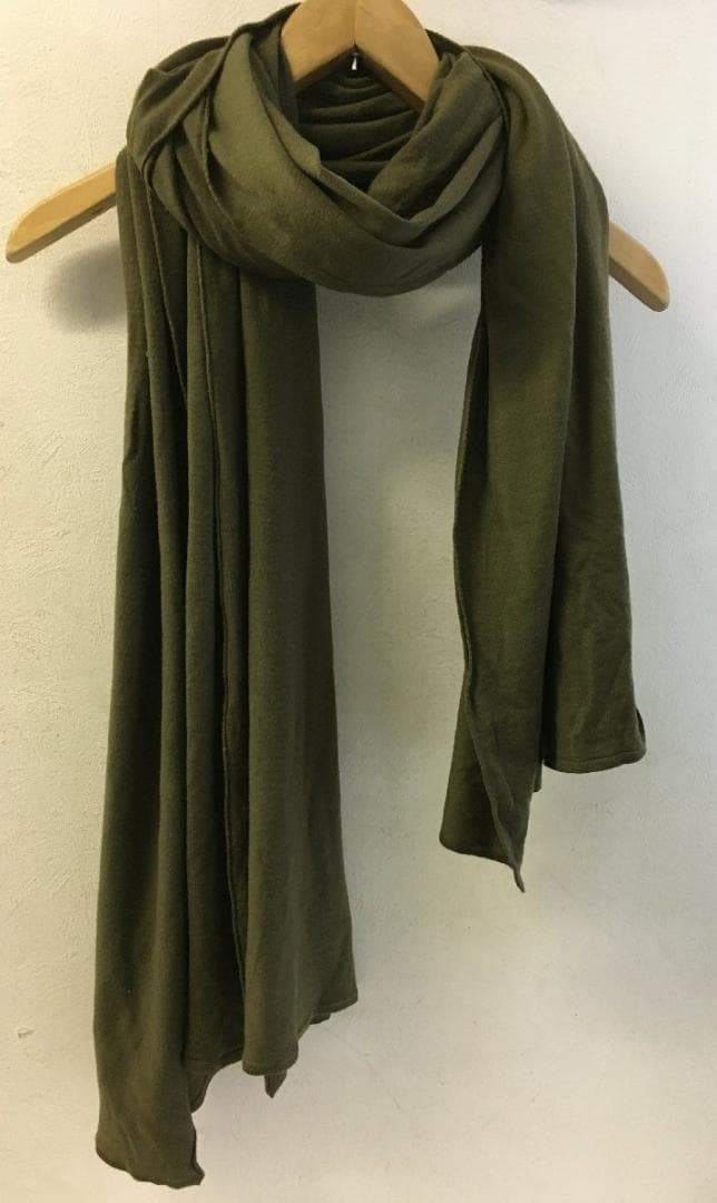 ジョンスメドレー ニット 大判 ストール 巻物 美品 カーキ