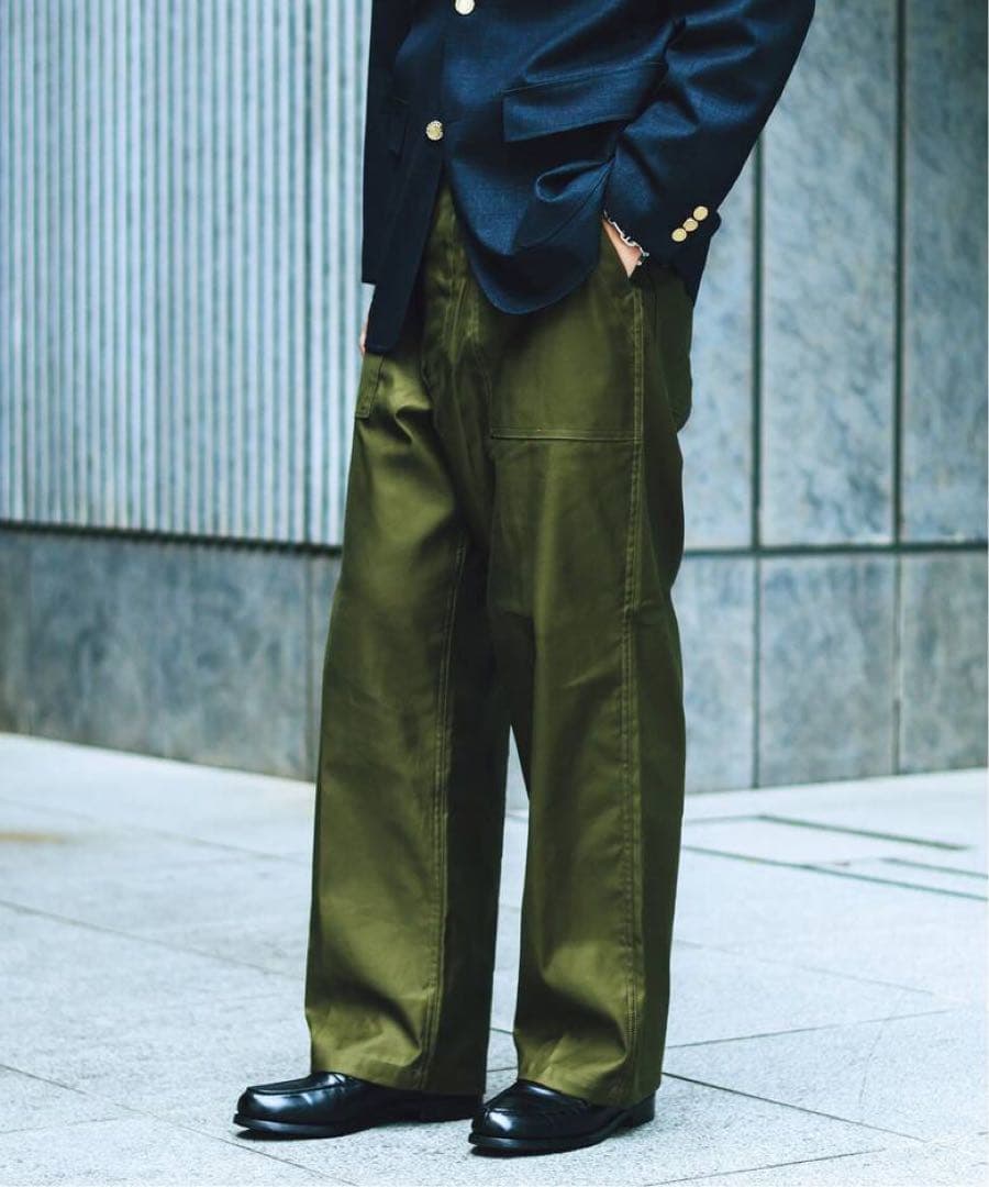 CIOTA for EDIFICE スビンコットン モールスキン ベイカーパンツ