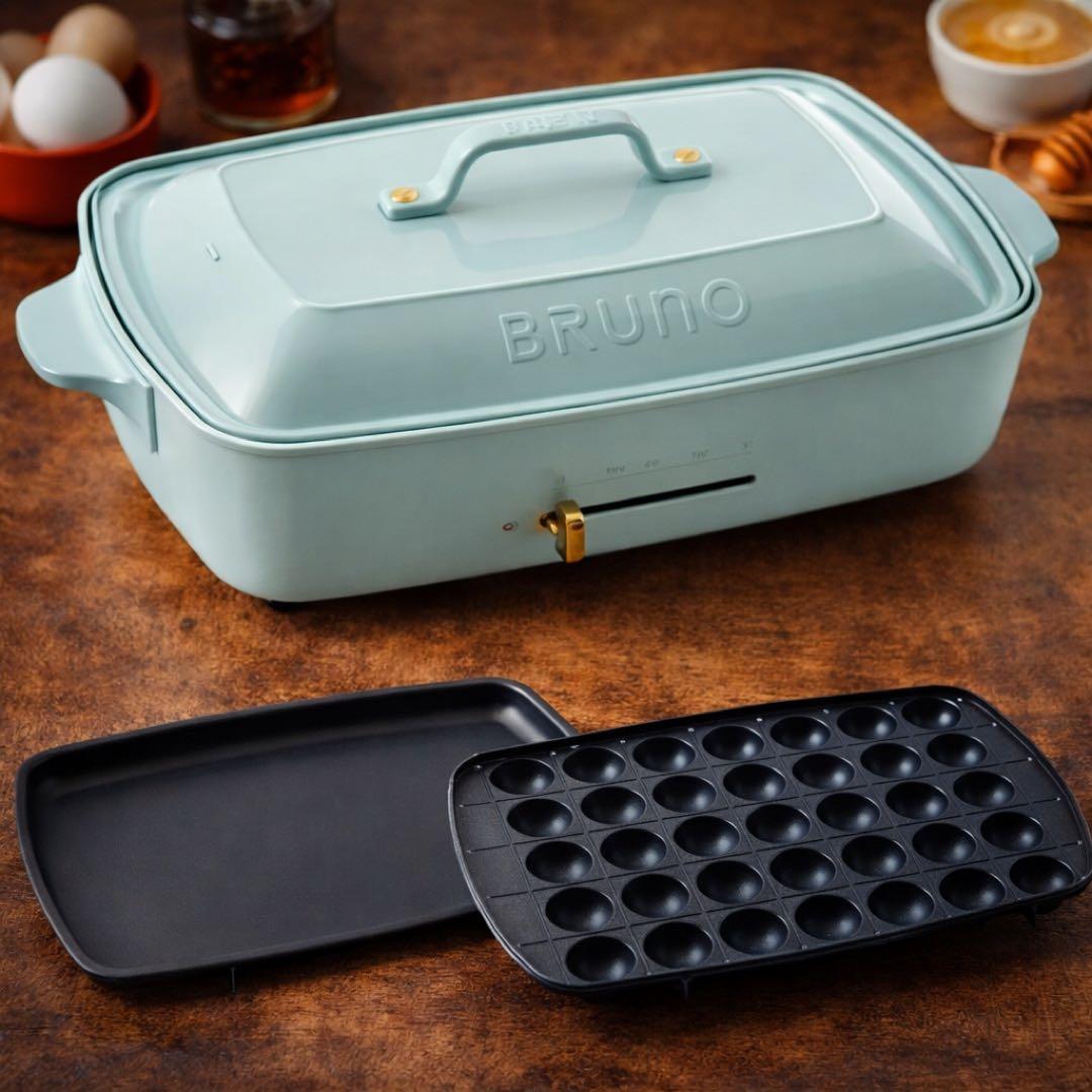 【新品未使用】BRUNO ホットプレート グランデサイズ ブルーグレー +おまけ