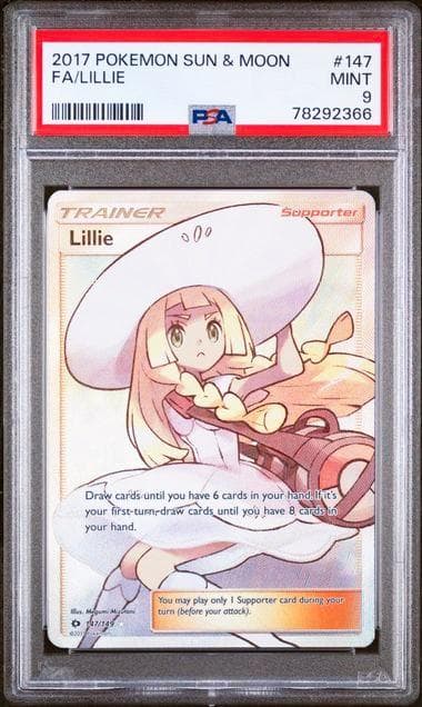 帽子リーリエ LILLIE 英語版 PSA9 ポケモンカード
