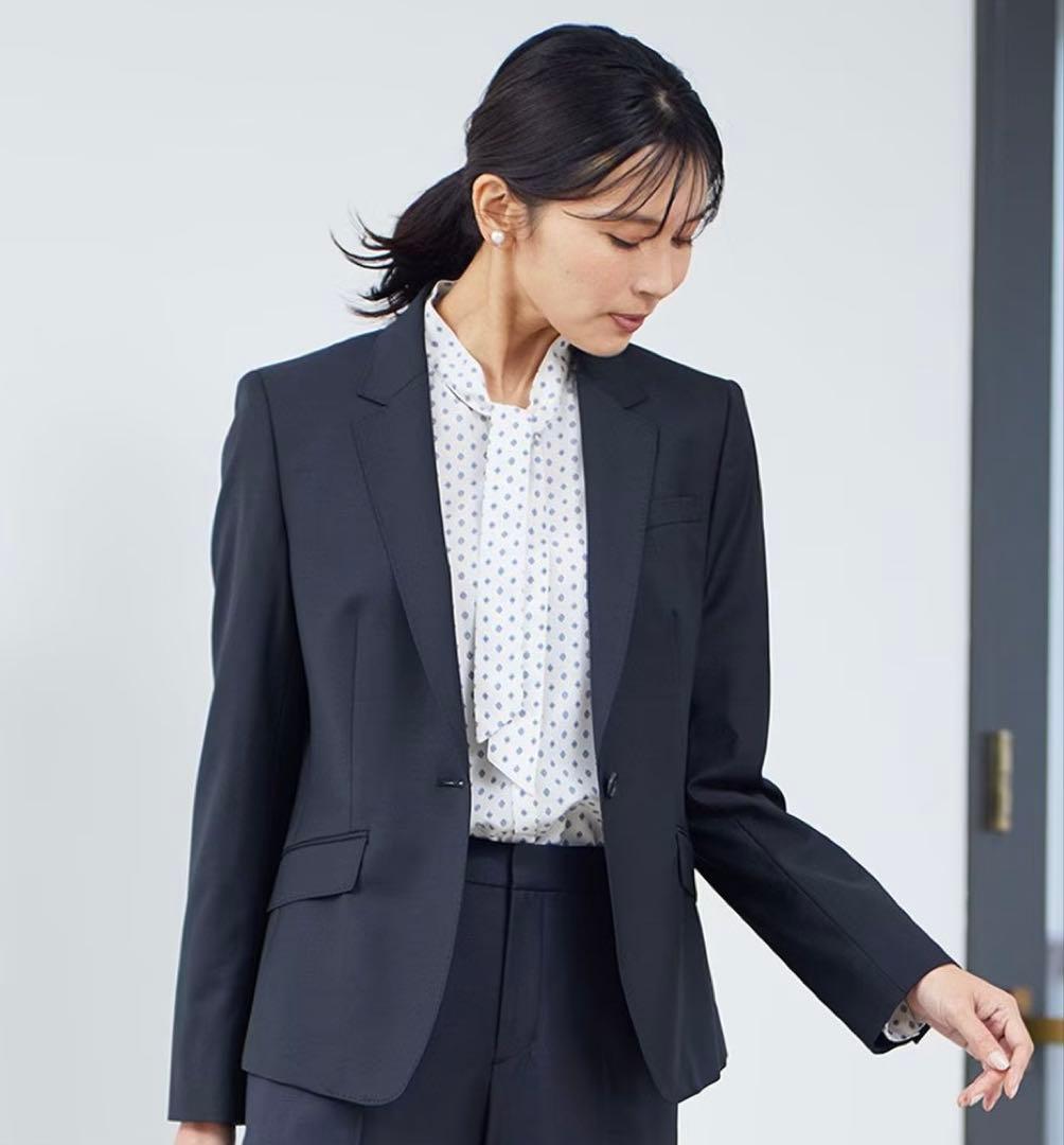 23区　美品　ファインネスウール ジャケット　フレアスカート　スーツセットアップ