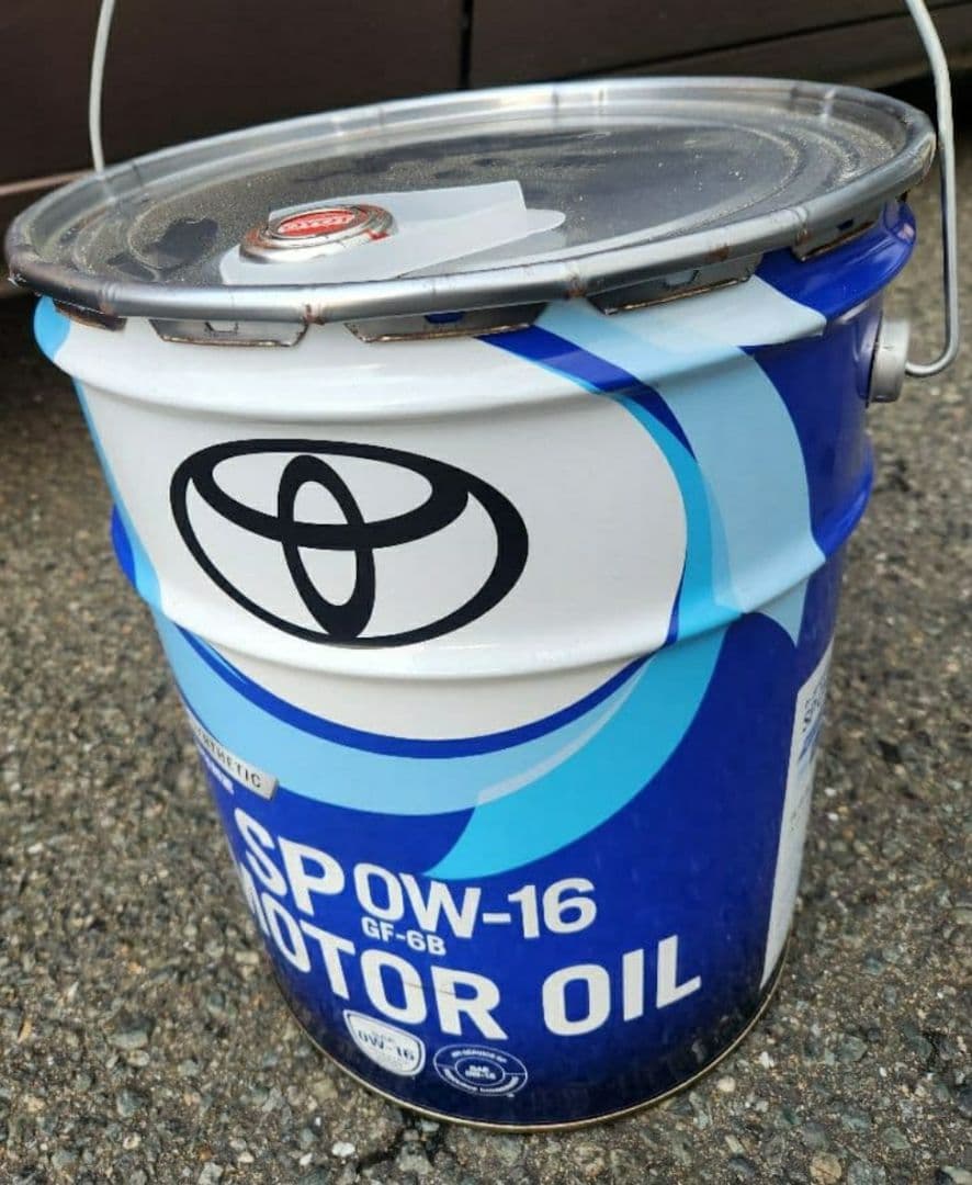 トヨタ純正モーターオイル SP 0W-16　20リッター　ペール缶　新品