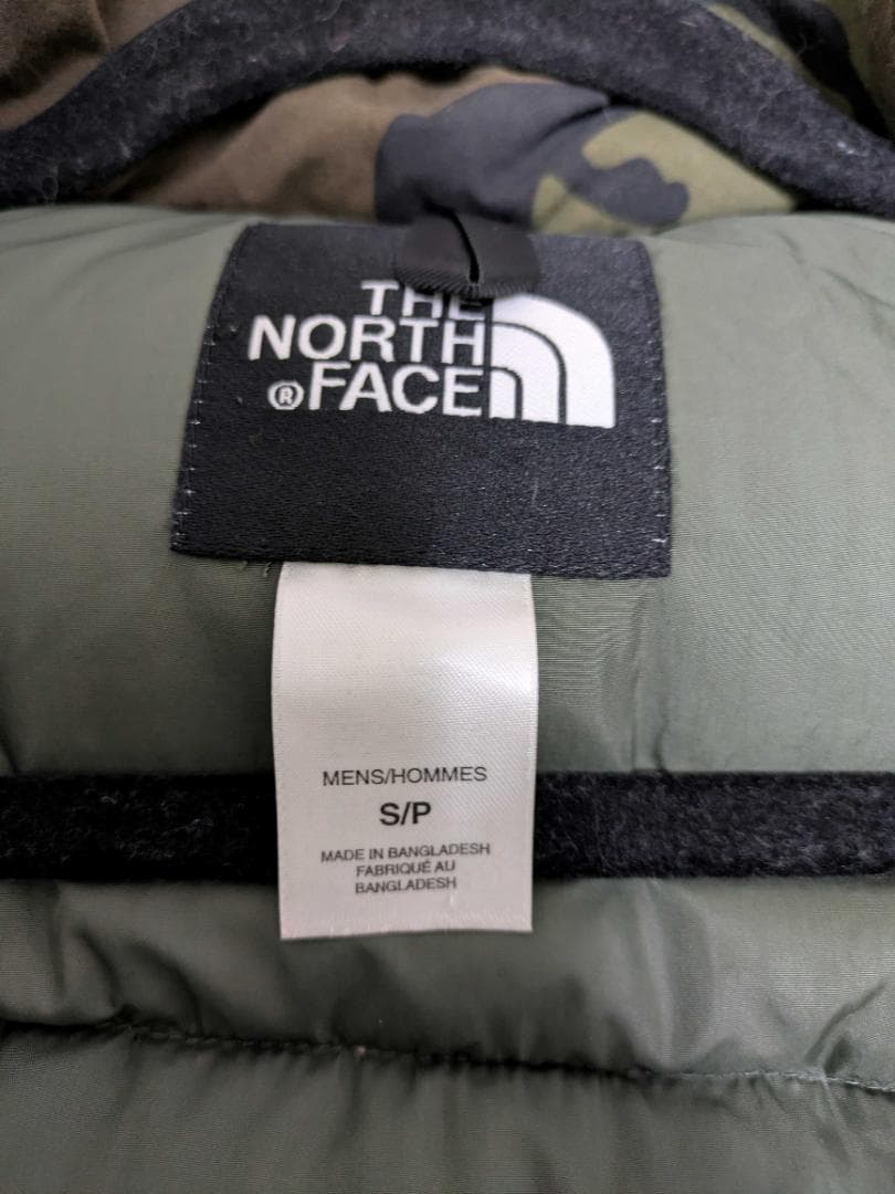 THE NORTH FACE ノースフェイス ダウンベスト 迷彩柄 S