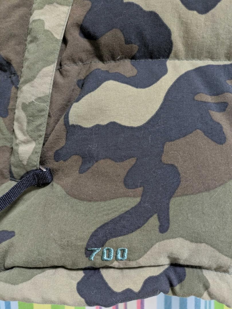 THE NORTH FACE ノースフェイス ダウンベスト 迷彩柄 S