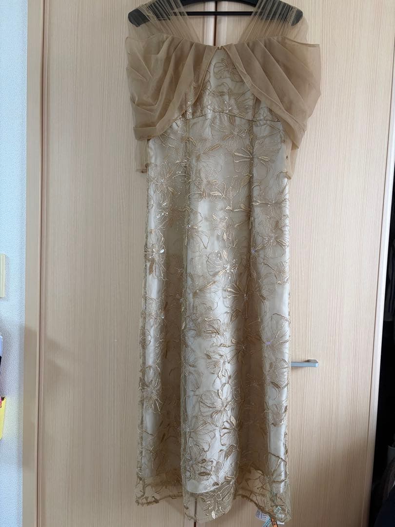 ANDRESD チュールスパンコールドレス sサイズ