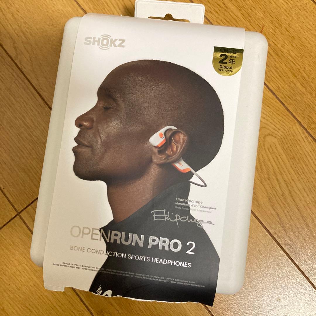 SHOKZ Open Run Pro2骨伝導イヤホン エリウド・キプチョゲモデル