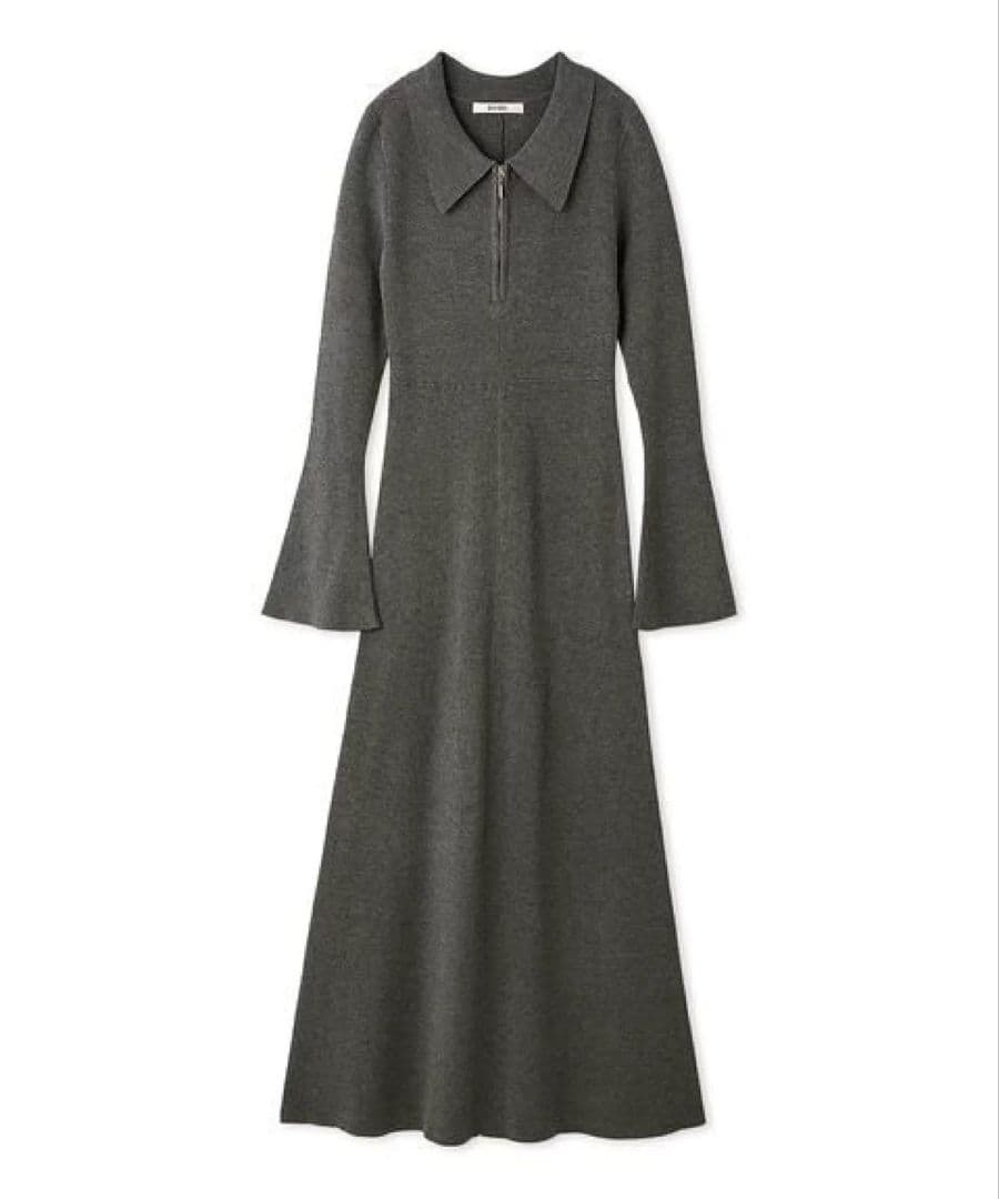 【新品タグ付】Sustainableスキッパーニットワンピース