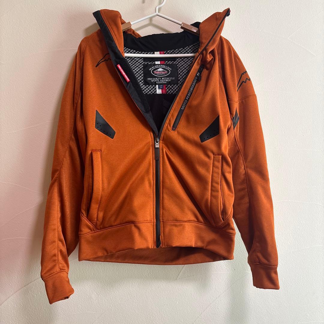 KUSHITANI バイクジャケット LL オレンジ