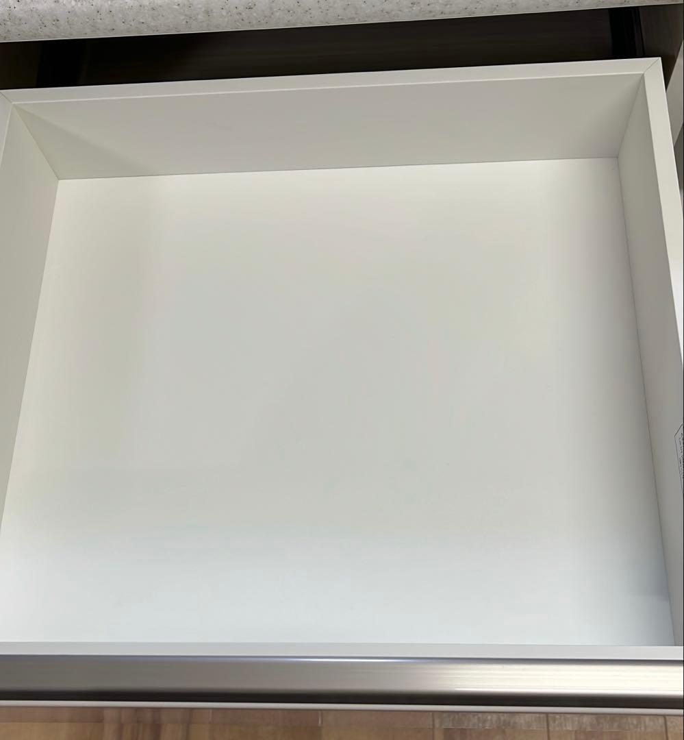 ニトリ　カップボード　キッチンカウンター　アルミナ2 ホワイト　幅120cm