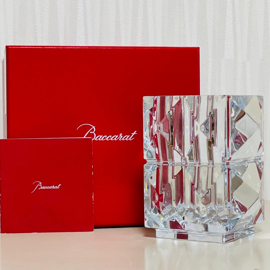 未使用 Baccarat バカラ ルクソール 花瓶 フラワーベース ペンホルダー