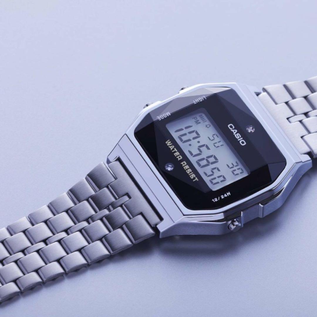 【新品未使用】A-159WAD-1 天然ダイヤモンド 付きチープカシオ