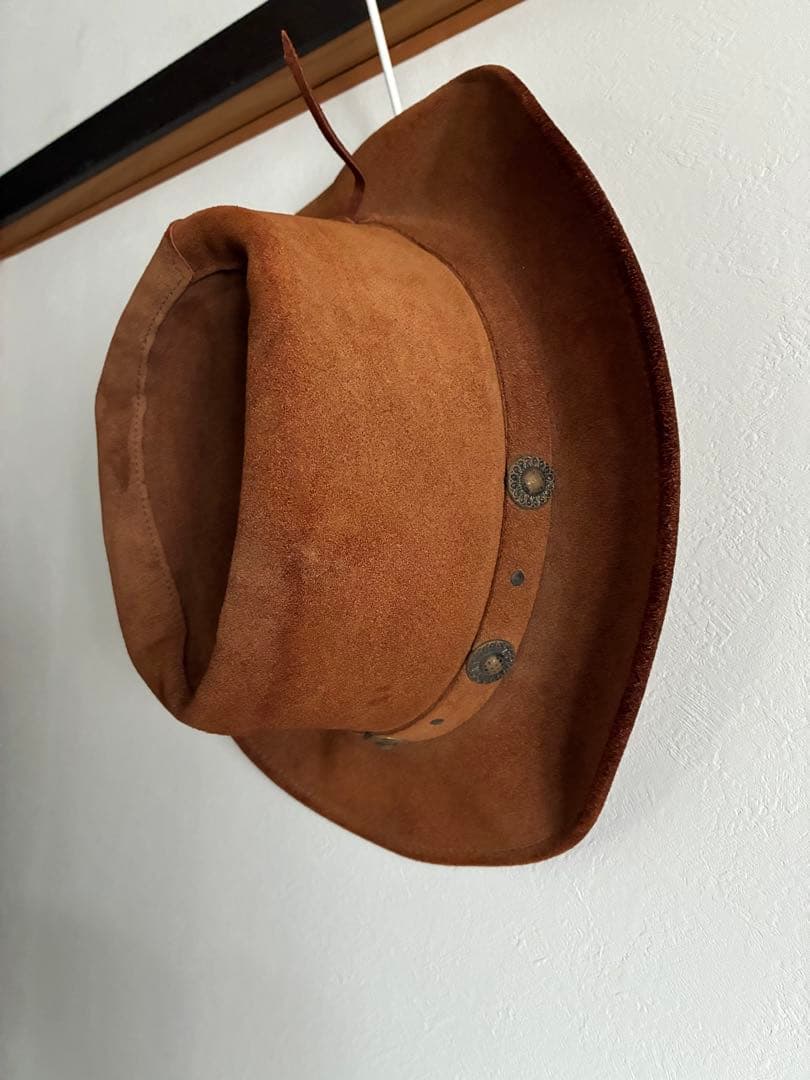 アメリカ製　カウボーイハット　レザー