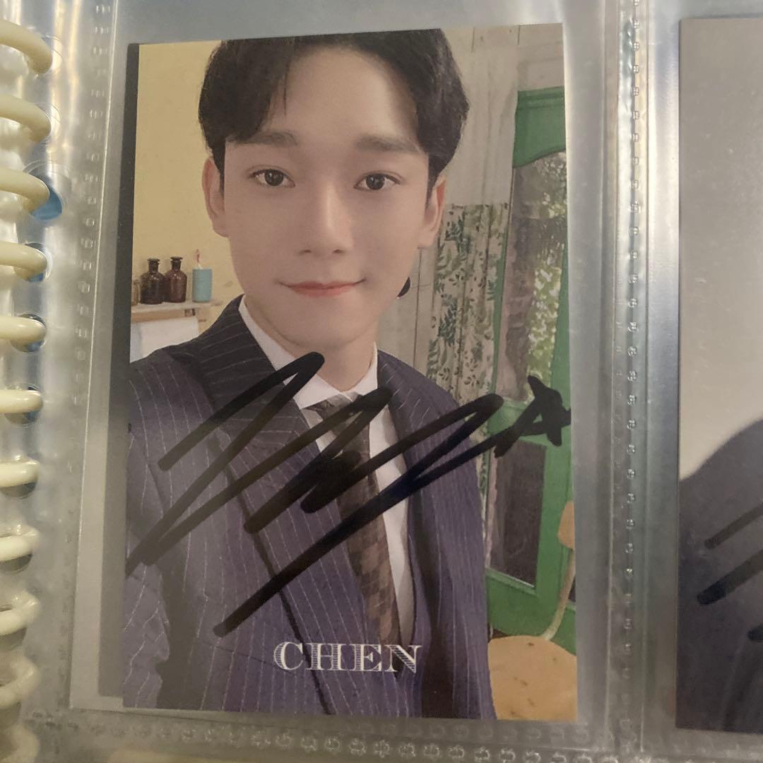 EXO チェン　 CHEN サイン入りグリーティングカード 2020年版