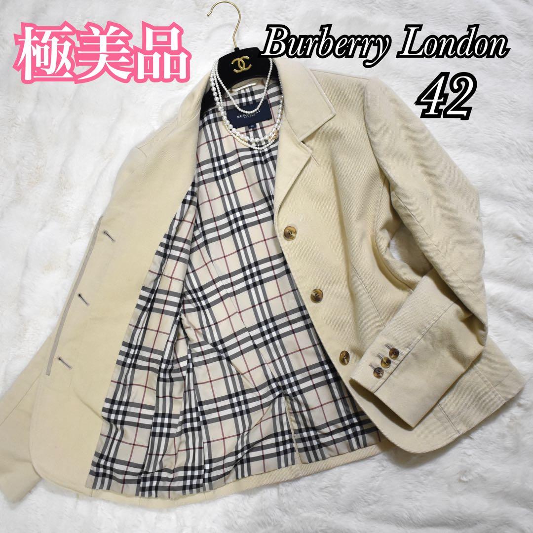 極美品✨バーバリーロンドン　テーラードジャケット　コーデュロイ　Aライン　42