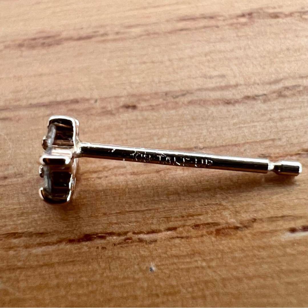 テイクアップ　K18ダイヤモンドピアス 片耳用