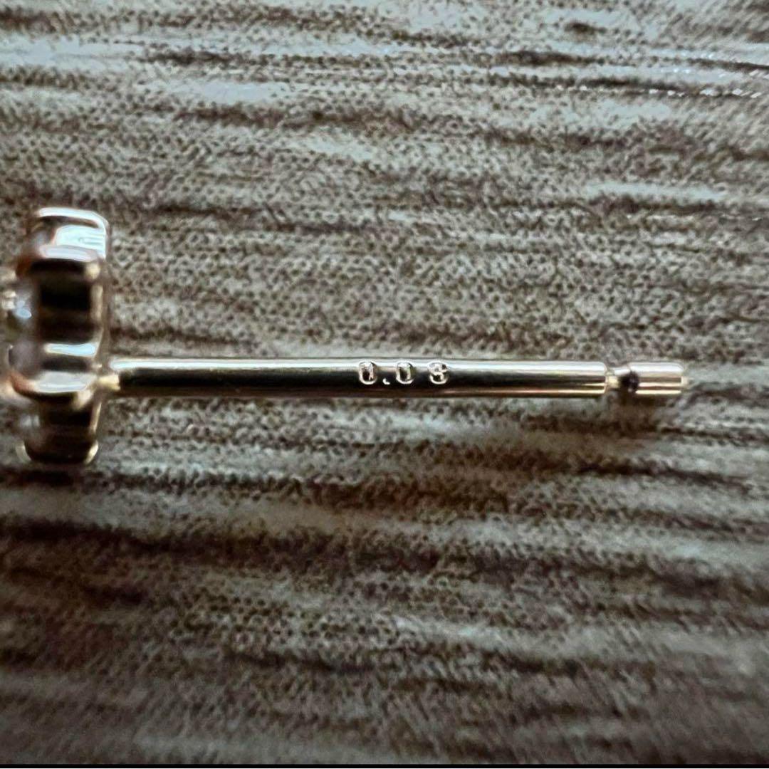 テイクアップ　K18ダイヤモンドピアス 片耳用