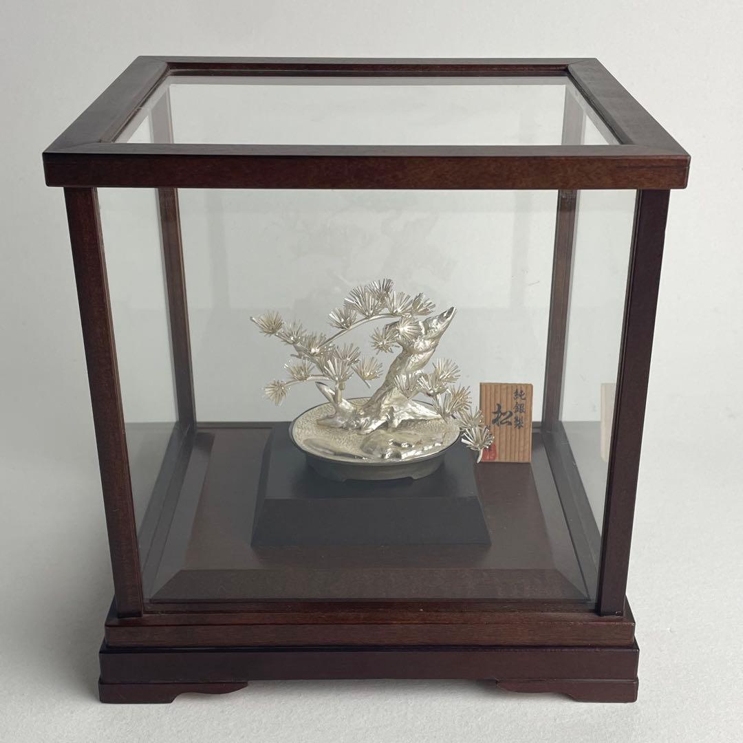 純銀 銀細工 銀工芸 光則 作 松