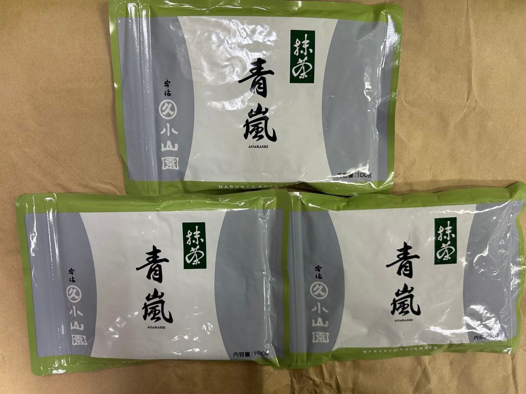小山園　抹茶　青嵐　100g 3袋
