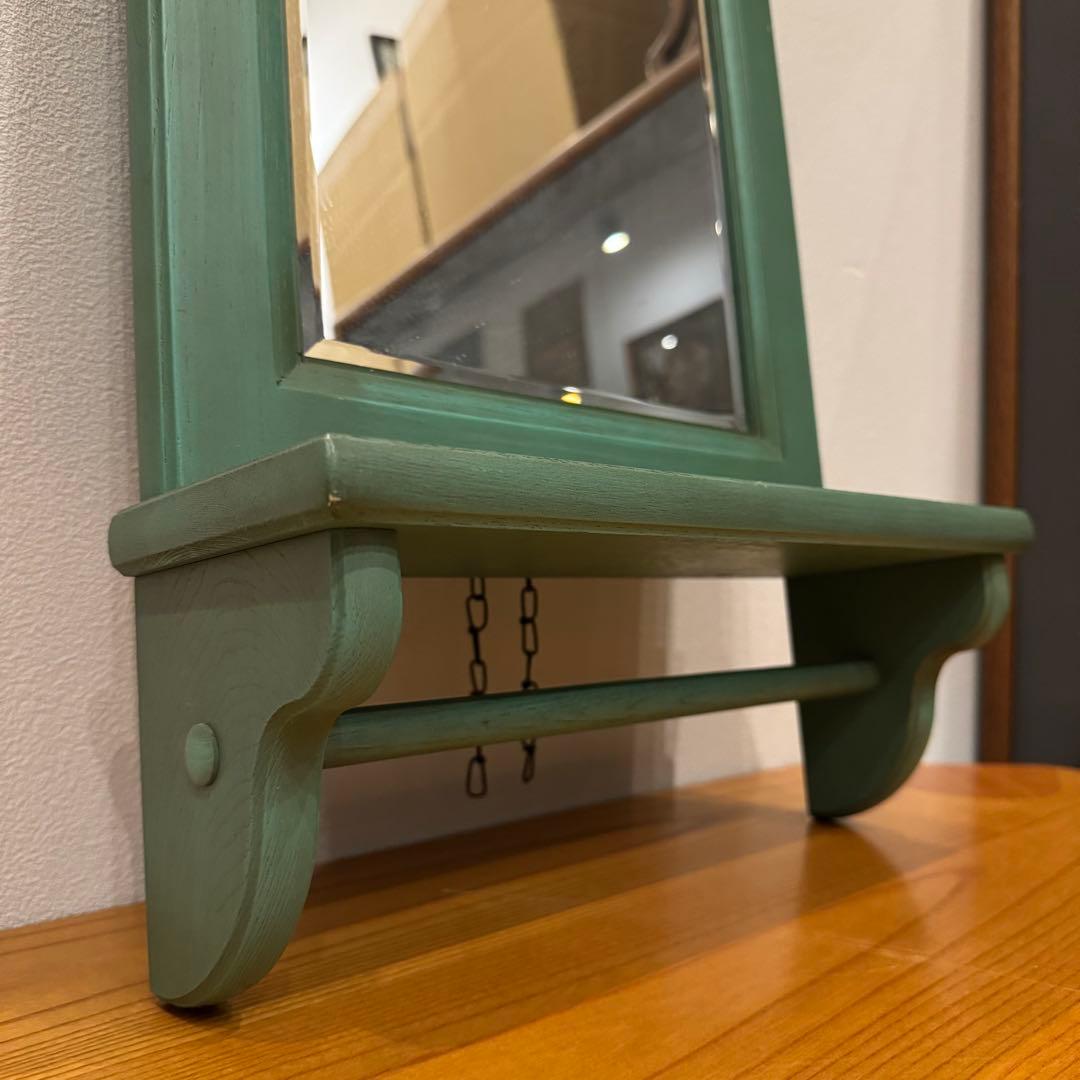 【カリモク】ウォールミラー & マガジンラック 2点セット