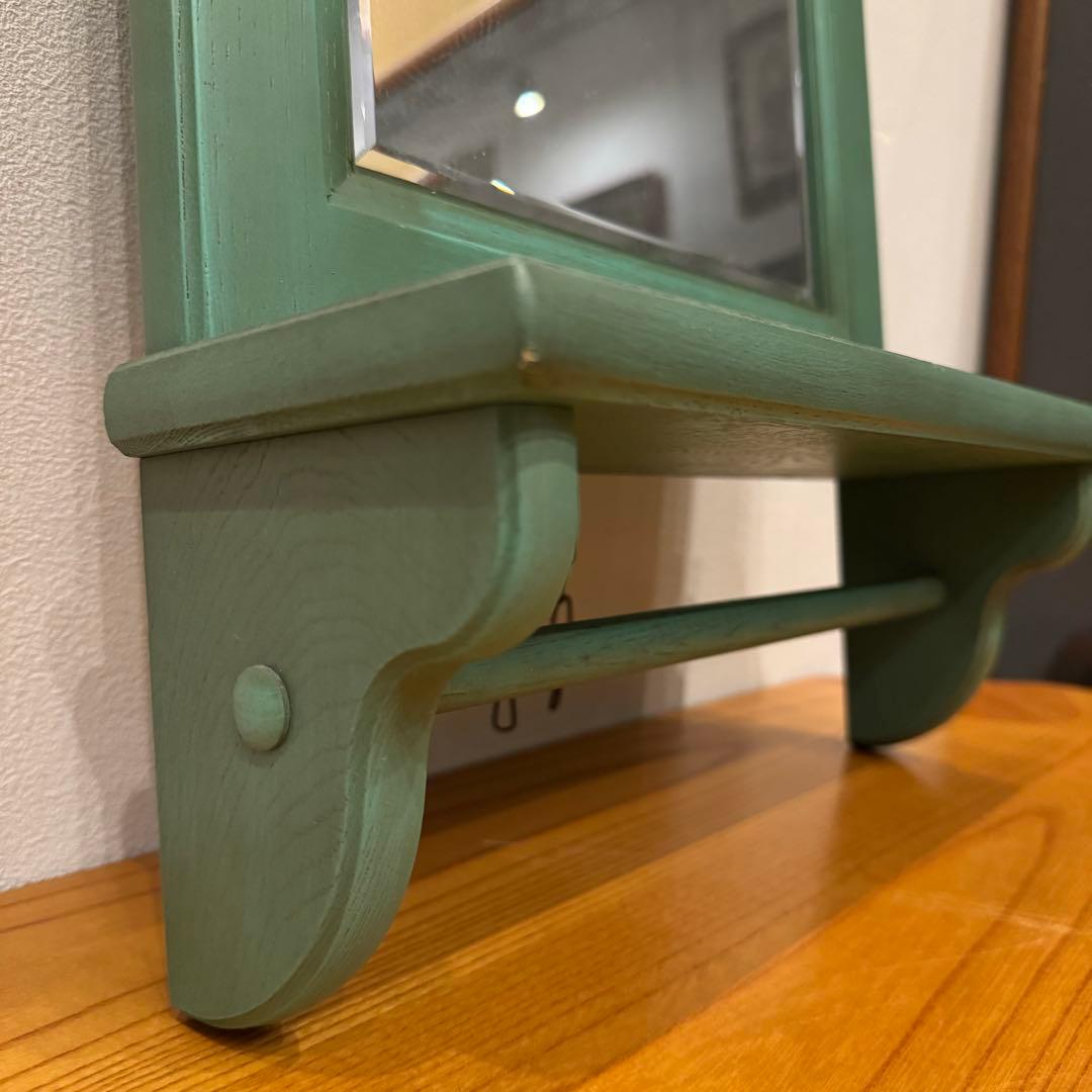 【カリモク】ウォールミラー & マガジンラック 2点セット