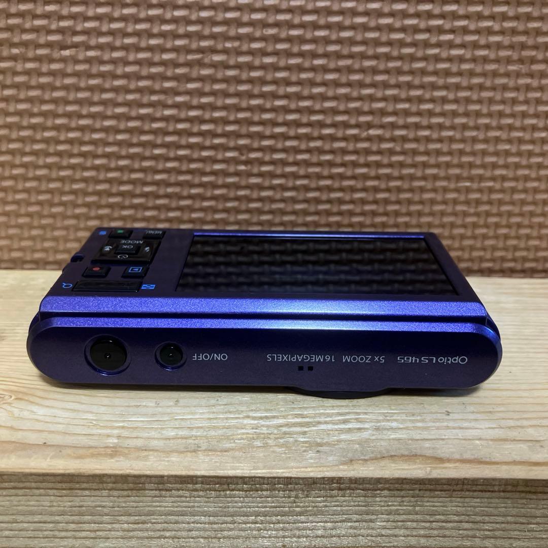 PENTAX Optio LS465 アメジストパープル　バッテリー充電器付き