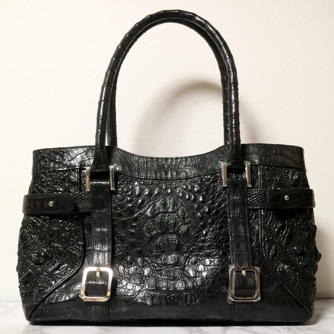 超美品　FINDIG　カイマンワニ革　高級品　定価15万円