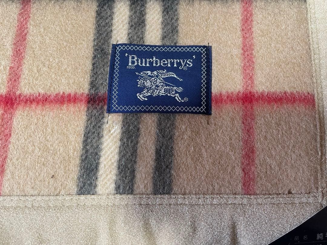 Burberrys 純毛毛布 オールラム100％ 140×200