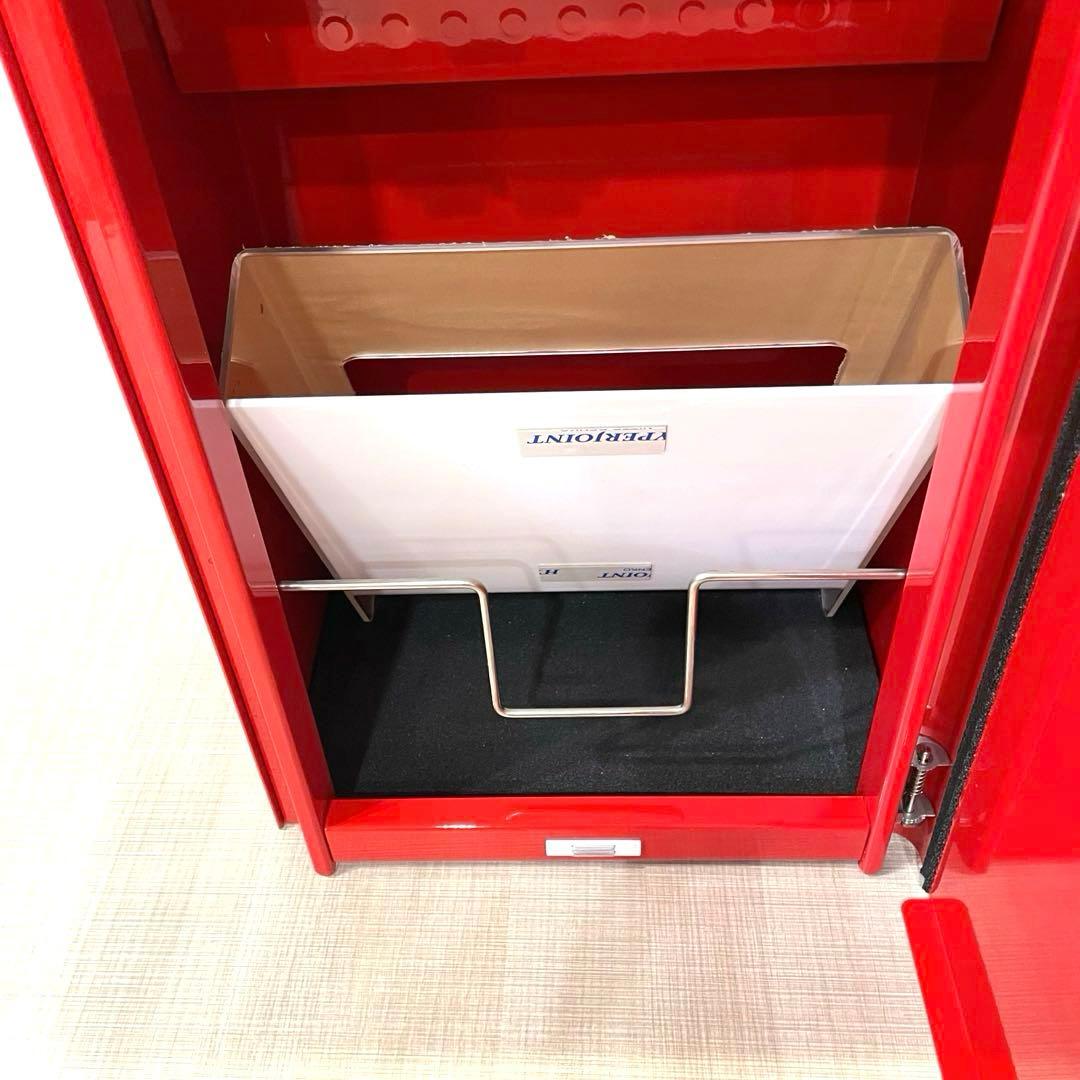 【未使用】フィール2 スタンド式ポスト 右勝手 郵便ポスト 大型投函 鍵付き 赤