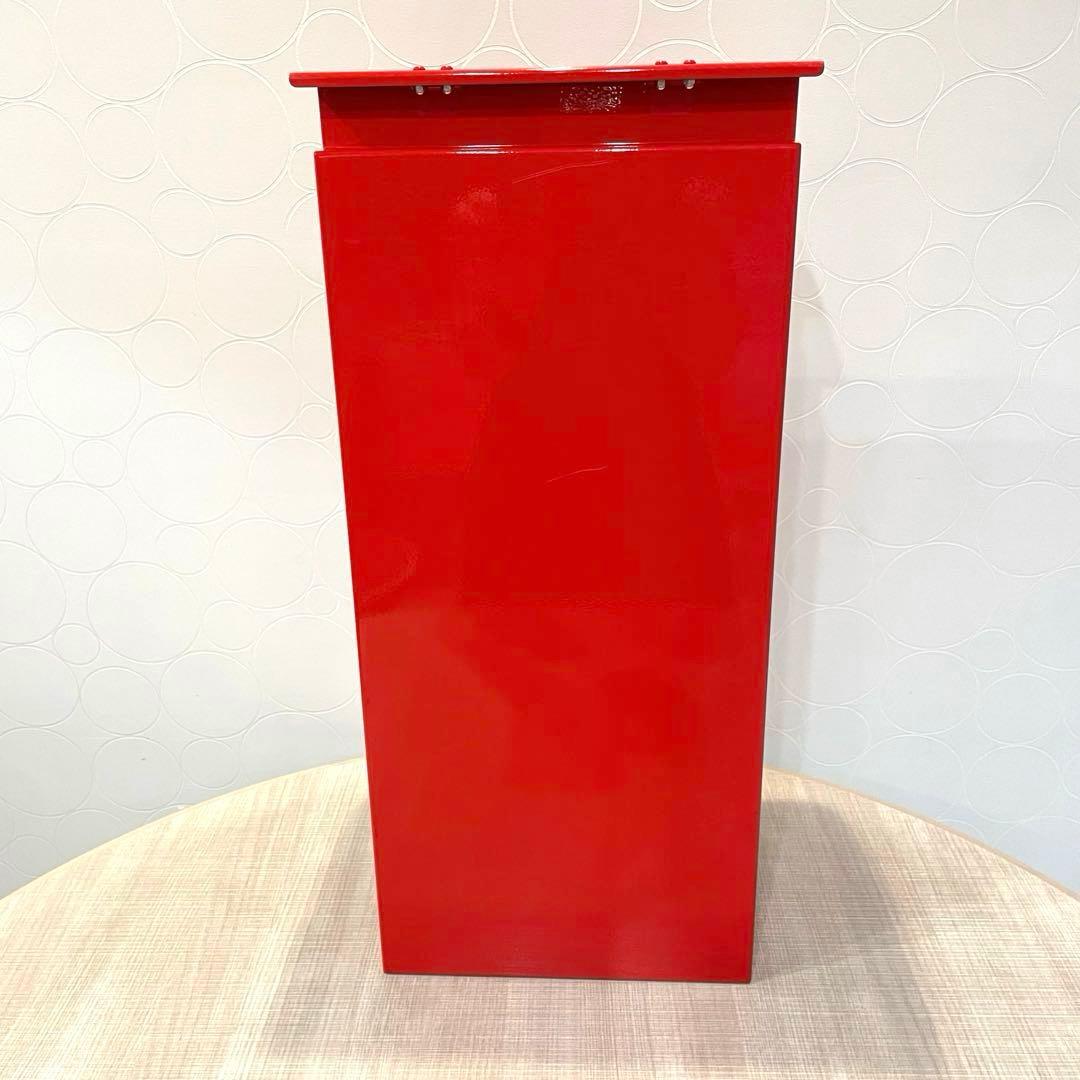 【未使用】フィール2 スタンド式ポスト 右勝手 郵便ポスト 大型投函 鍵付き 赤