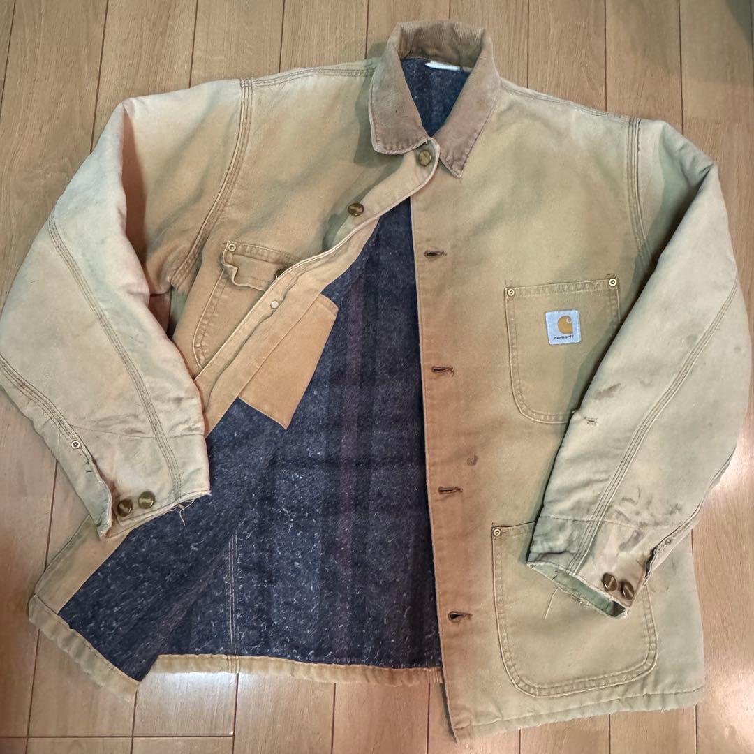 や*ー様 カーハート　チョアコート カバーオール　裏ブランケット