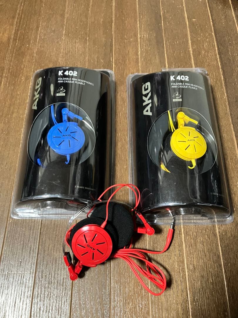 早い者勝ち 未開封 未使用 AKG K402 おまけ 美品 (赤)ヘッドホン