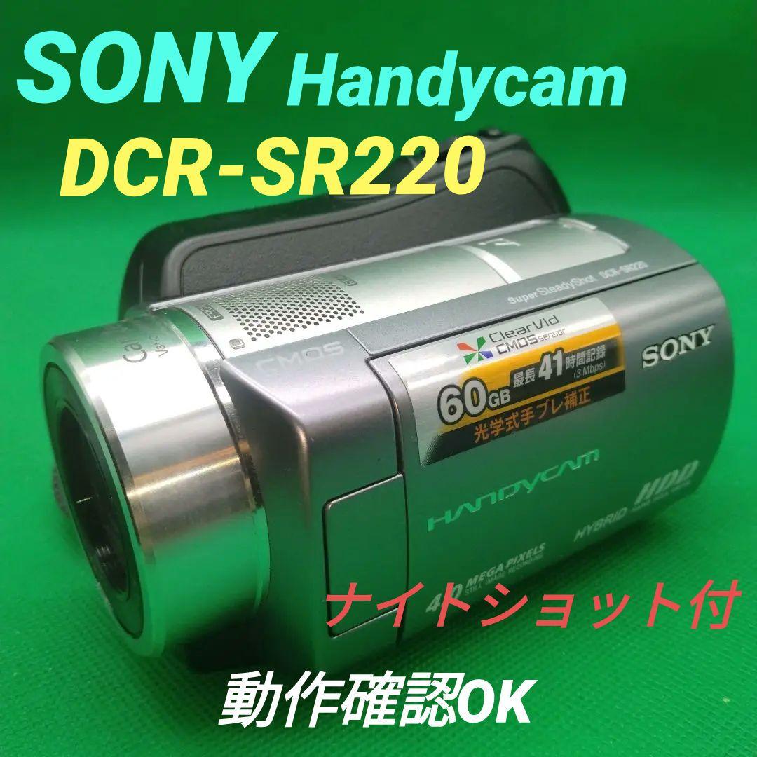 【動作確認OK】ナイトショット付 SONY Handycam DCR-SR220