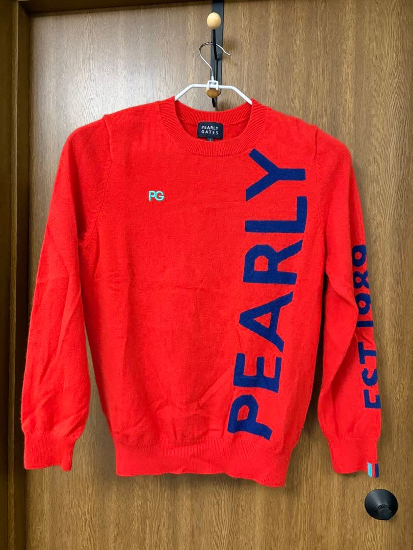 PEARLY GATES カシミヤセーター レッド