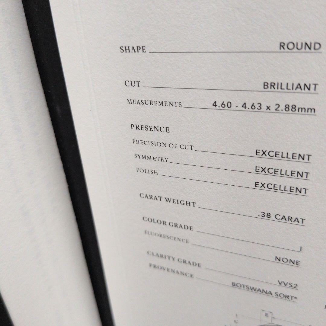 Polo様　極美品ティファニーバイザヤードネックレス0.38ct 鑑定書プラチナ