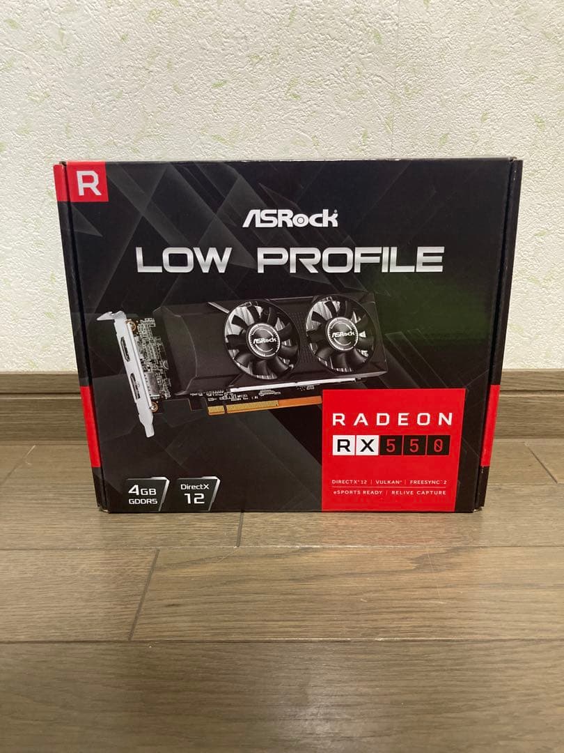 ASRock Radeon RX550 4GB Low Profile グラボ