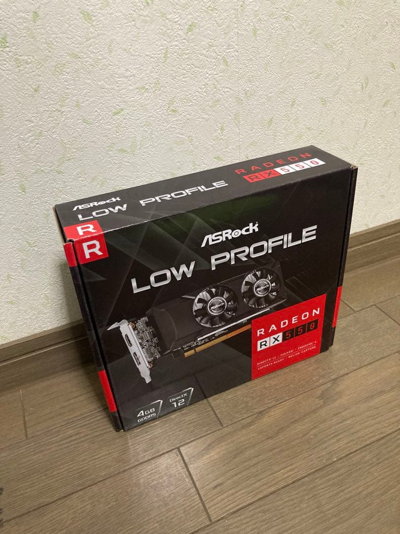 ASRock Radeon RX550 4GB Low Profile グラボ