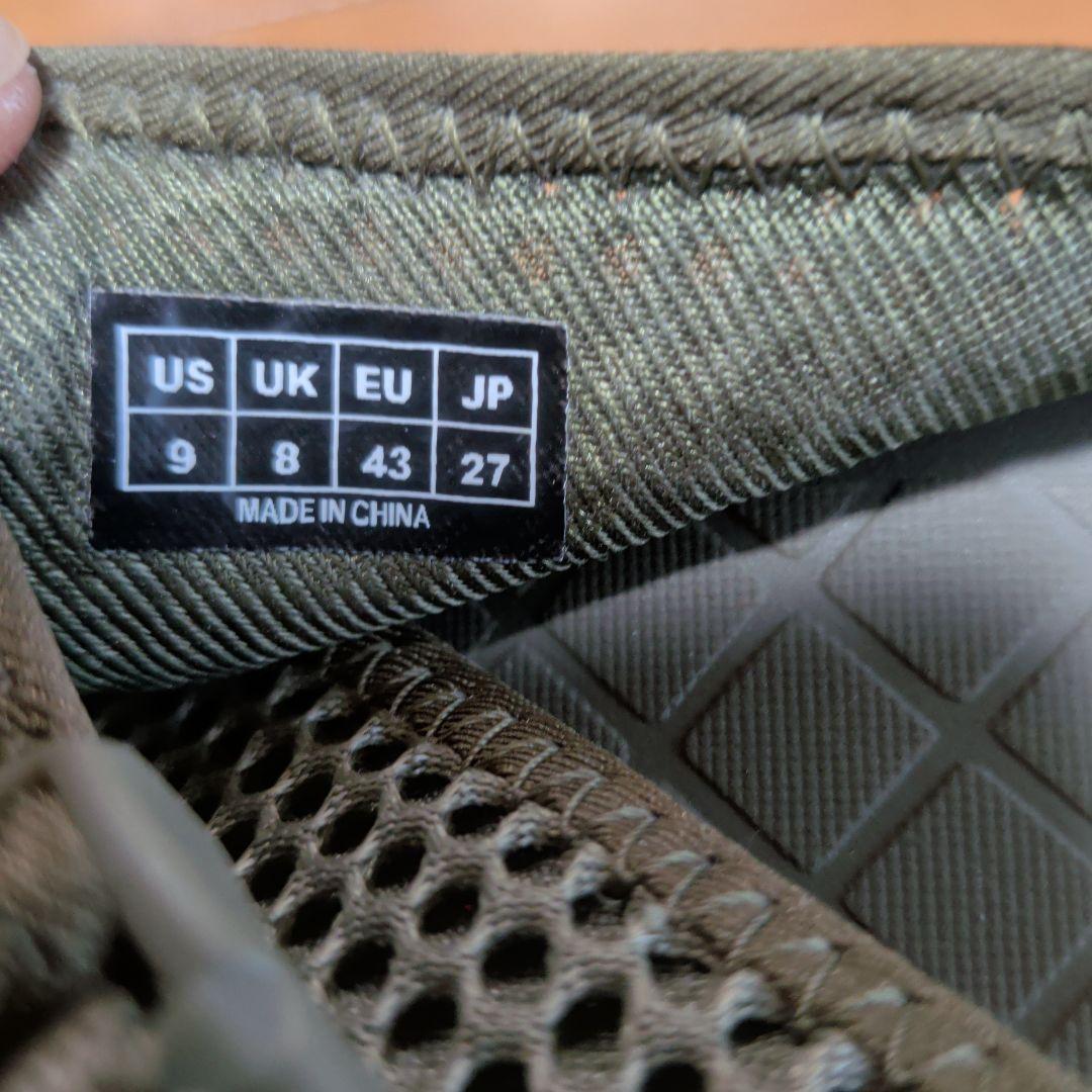 1日使用のみ rig × nonnative BAWAKA サンダル オリーブ