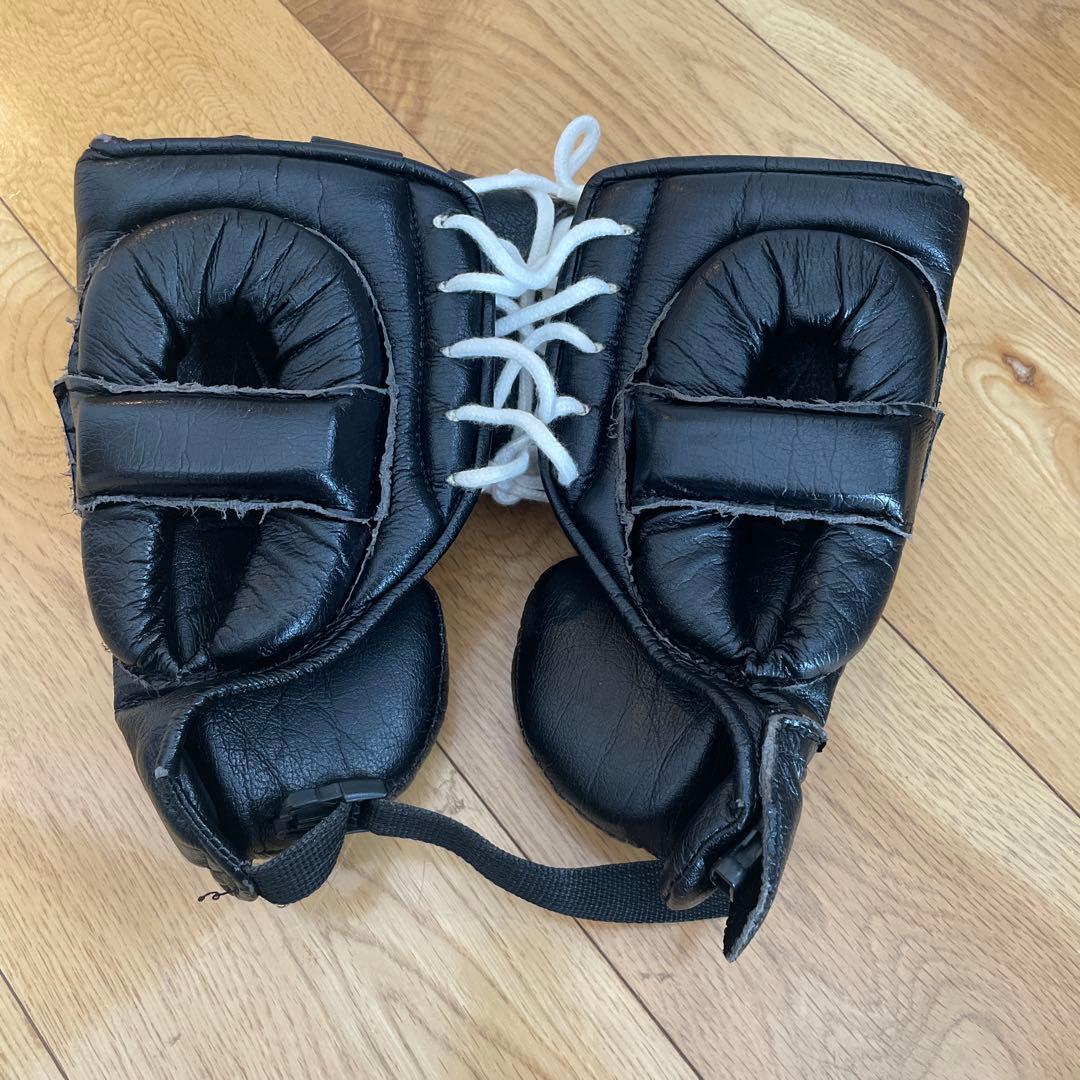 ウィニング　ボクシング ヘッドギア 黒 レザー