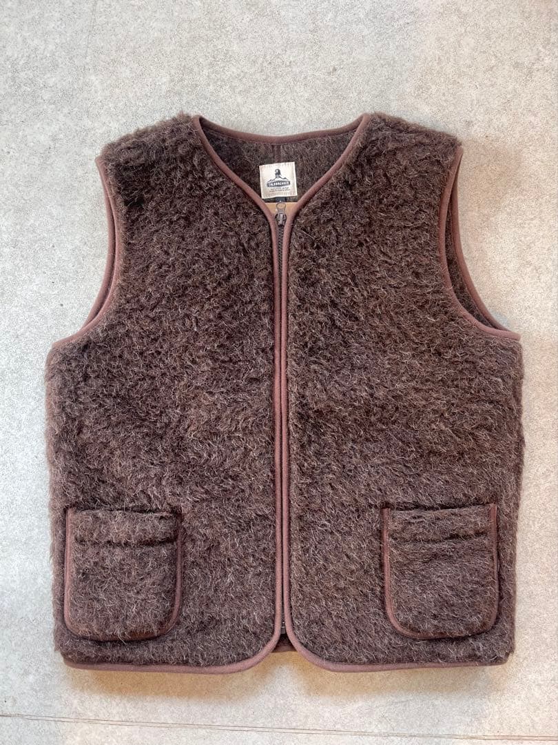 COLDBREAKER 100%ウールベスト L ブラウン　新品未使用　タグ付き