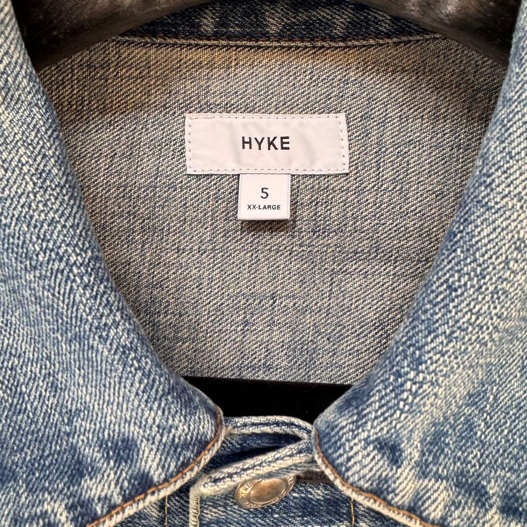 HYKE TYPE1 ユーズドウォッシュ デニムジャケット サイズ 5 ハイク