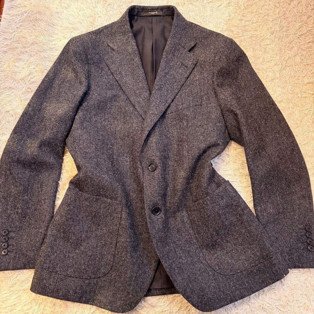 極美品 マッキントッシュロンドン 英国製生地 ツイードジャケット グレー 36