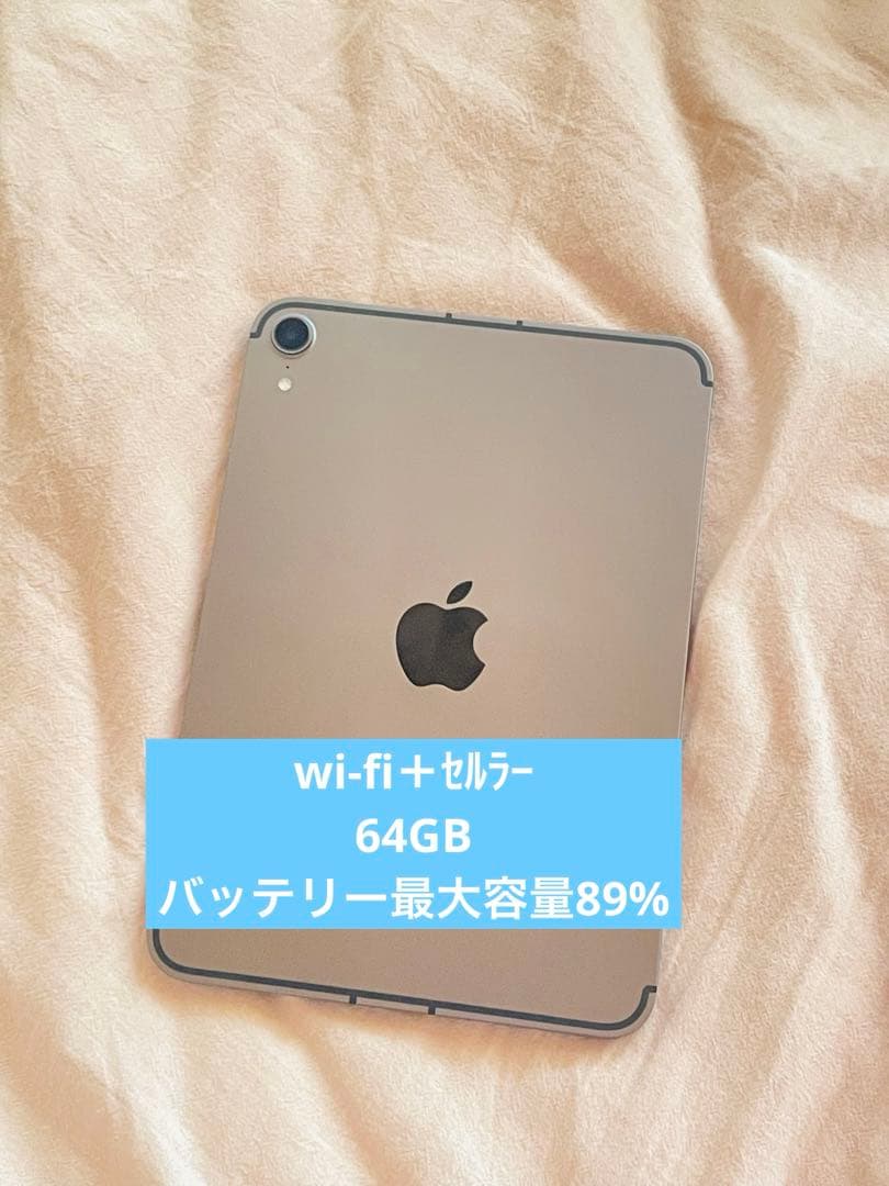 Apple iPad mini 6本体 wi-fi＋セルラー64GB