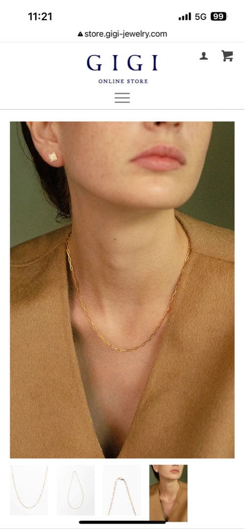 GIGI ゴールドネックレス ドゥーズィエムクラス