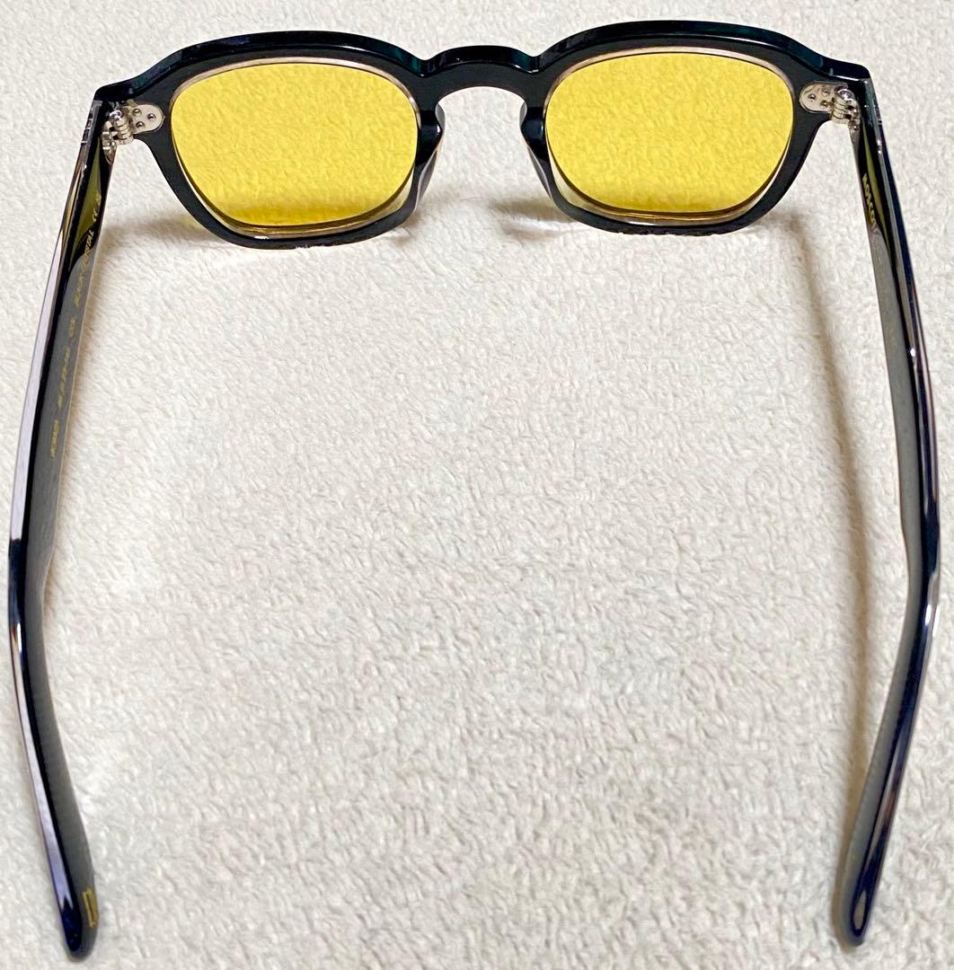 新品　MOSCOT モスコット MOMZA サングラス ブラッククリスタル　黄色