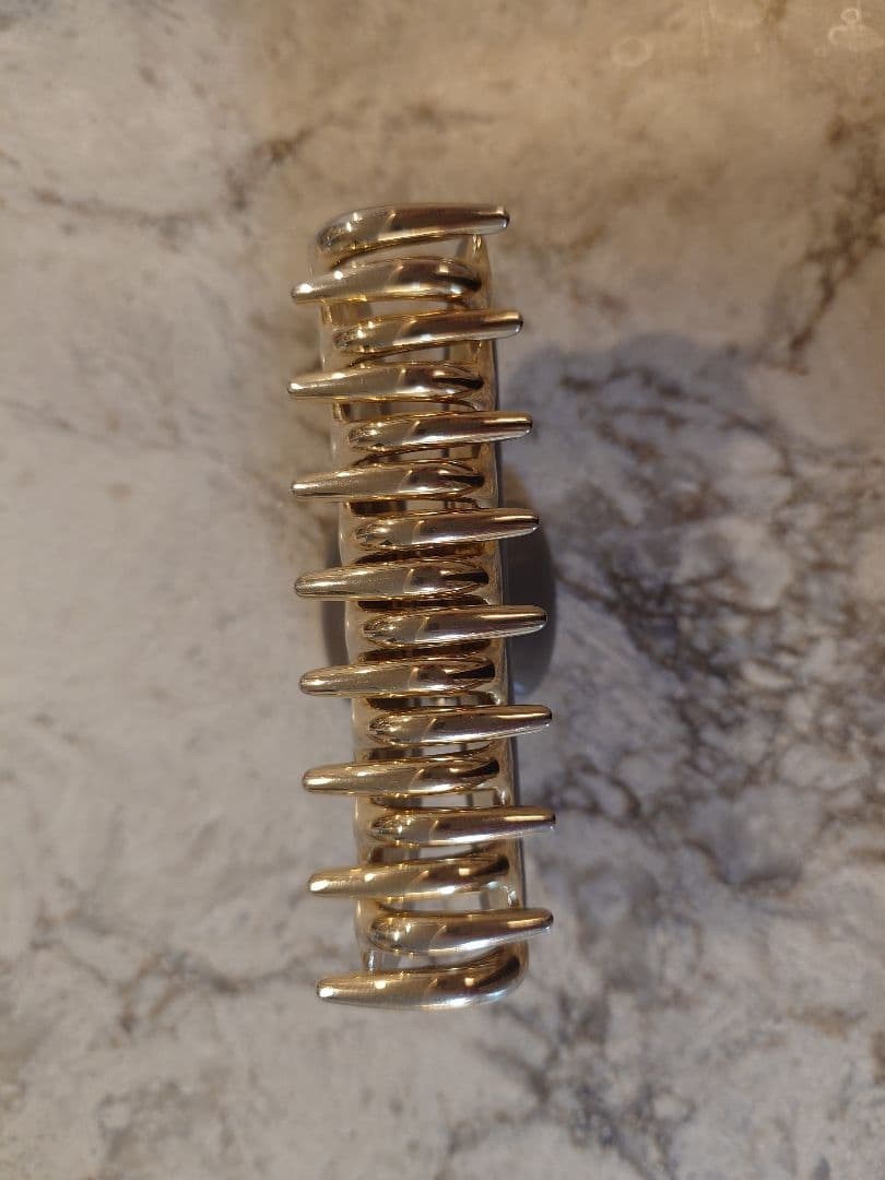 【現行品】acca アッカ　ヘアクリップ　グレー　スワロフスキー