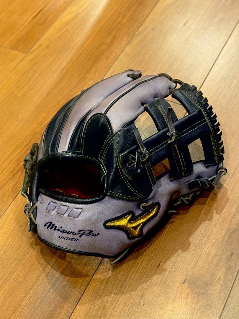 MizunoPro 軟式グローブ 紫/黒